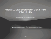 Tablet Screenshot of feuerwehr-frohburg.de